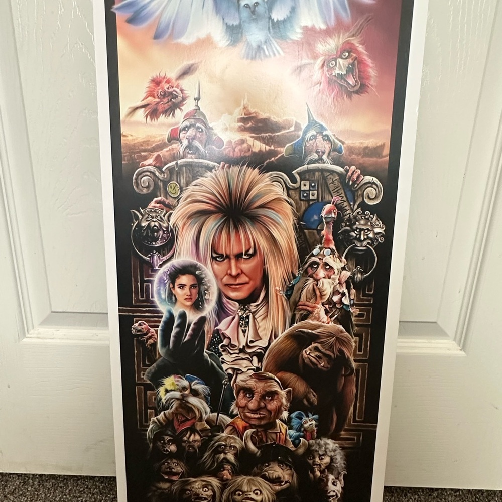 Labyrinth Art Poster with All Characters
